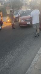 Minor multi-vehicle accident draws crowd in Ado, Nigeria