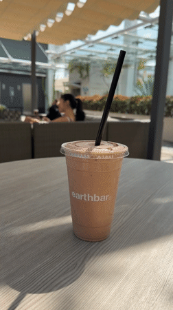 Person takes selfie at West Hollywood fitness center