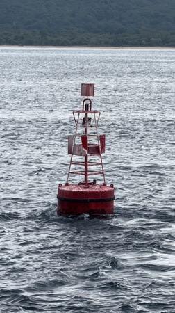 Red buoy spotted floating off Indonesia coast