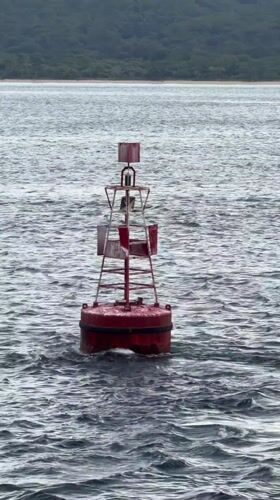 Red buoy spotted floating off Indonesia coast