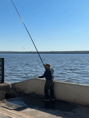 Early morning fishing session observed on Kama River, Chaikovsky