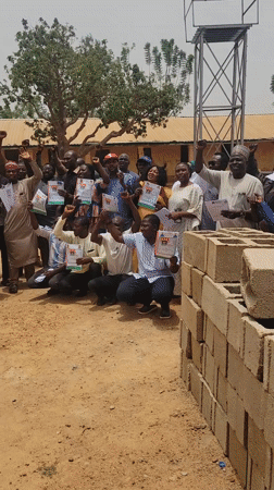 Electoral activities documented in Bukuru, Nigeria morning scenes