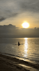 Sunset beach afternoon on Koh Samui's south shore