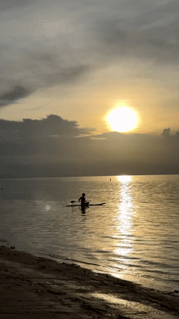 Sunset beach afternoon on Koh Samui's south shore
