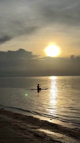 Sunset beach afternoon on Koh Samui's south shore