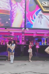 Pattaya's Soi 6 bar strip lit up at night