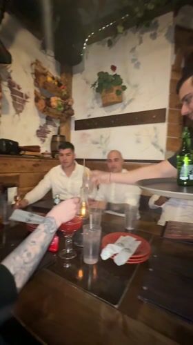 Restaurant dining scene captured in Des Plaines