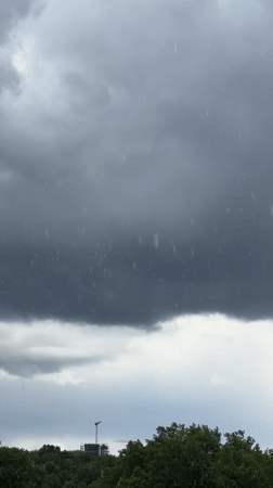 Morning Storm System Moves Through Nizhny Novgorod Residential Areas