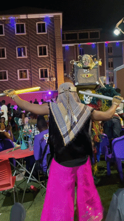 Evening social gathering documented in Obosi, Nigeria