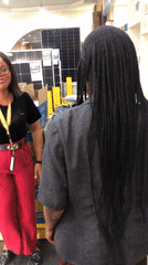 Inside a retail space in Ikeja during a busy morning