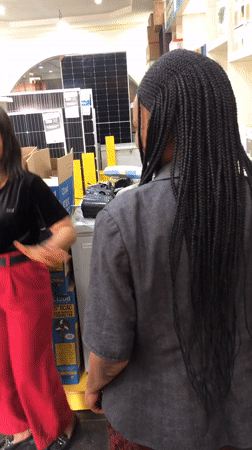 Inside a retail space in Ikeja during a busy morning