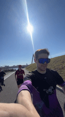 Jogger records morning run video in sunny Kazan