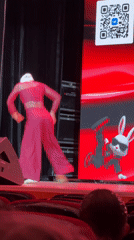 Woman performs traditional dance on stage in Kazan