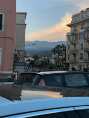 Sunset moments captured across Sanremo streets and marina