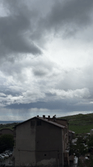 Observer Documents Approaching Storm in Burgas, Bulgaria