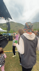 Outdoor music festival draws crowds in Maglic, Serbia