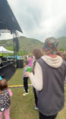 Outdoor music festival draws crowds in Maglic, Serbia