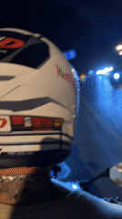 Motorcyclist spotted wearing anime-branded helmet in Kamala, Thailand