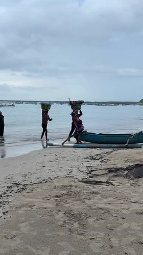 Evening beach life documented in Kuta, Indonesia