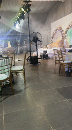 Wedding reception documented in Abuja with elaborate decorations