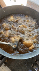 Fried chicken preparation documented in Kiblawan, Philippines