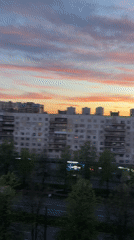 Evening scenes captured near Lake Ladoga, Russia
