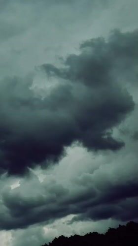 Storm clouds gather over Minsk in a dramatic morning sky