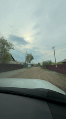 Morning glimpses of rural life in Russian village
