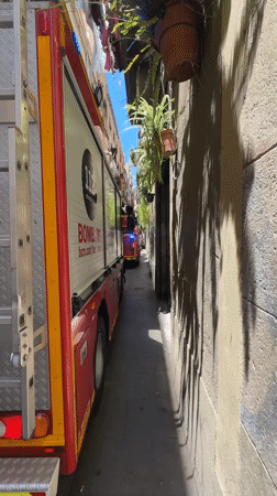 Morning street life documented across Barcelona neighborhoods