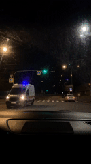 Ambulance, traffic recorded at Saint Petersburg intersection Friday night