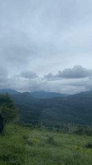 Driver captures scenic mountain vista in Tavertet, Spain