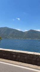 Peaceful bay scene documented in Dobrota, Montenegro