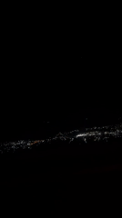 Night cityscape captured on video in Valle Hermoso, Argentina
