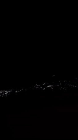 Night cityscape captured on video in Valle Hermoso, Argentina