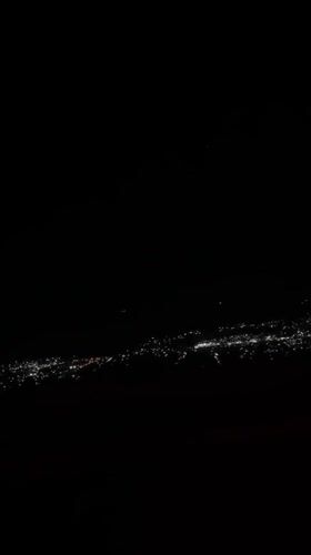 Night cityscape captured on video in Valle Hermoso, Argentina