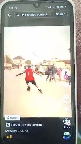Young man creates inline skating videos in Akwanga, Nigeria