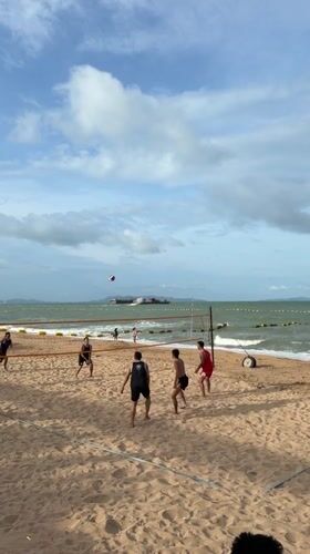 Late night beach activities and street scenes in Pattaya