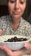 Dark berries and honey, prepped at home in Novosibirsk