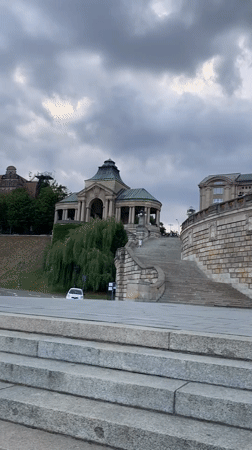Pomeranian Dukes' Castle under brooding summer skies