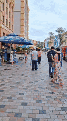 Early morning documentation of European-themed Vinpearl resort complex Vietnam