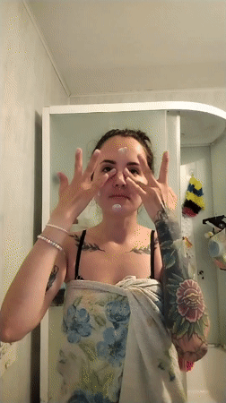 Morning domestic routines captured in Russian household with pets