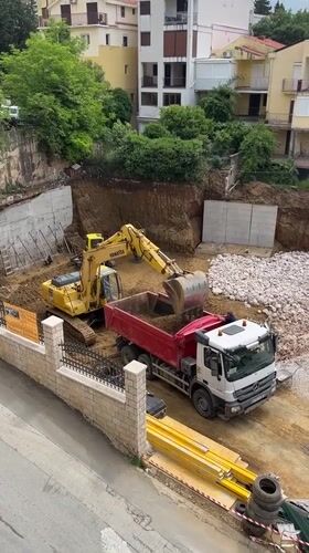 Construction work underway in Boreti, Montenegro
