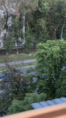 Kyiv sunset cityscape captured by witnesses during evening hours