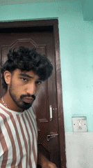Quick selfie session across two rooms at home