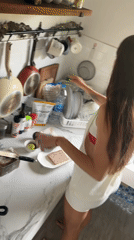 Couple's morning routine documented in Ban Bang Rak, Thailand