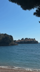 Tourist captures scenic moments around Sveti Stefan, Montenegro coastline