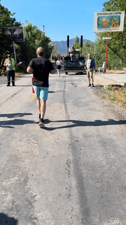 Morning running race held in Ortaca, Turkey