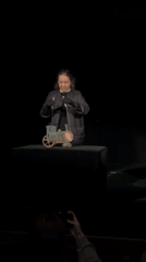 Morning puppet show performed in dimly lit Tbilisi theater