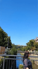 Sunny afternoon stroll through Karlovy Vary's historic spa town center