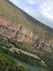 Scenic River Valley Views Captured Near Bin El Ouidane, Morocco